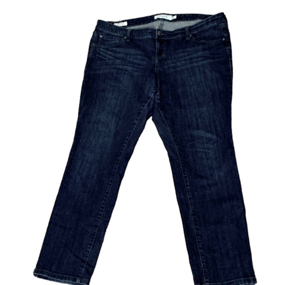 𝅺TORRID Boyfriend Jeans, Size 16R, Dark Wash. - Picture 1 of 6